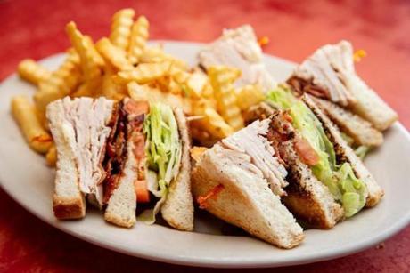 The turkey club sandwich at Knotty Pine Lunch in Auburndale. 
