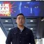 Ian Pai, who argued in his court suit that he was entitled to a larger share of the royalties earned by the Blue Man Group, in front of the Astor Place Theater, in New York.