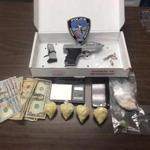 Seekonk police say they took these items from a suspect during a drug bust on Friday.