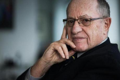 -- PHOTO MOVED IN ADVANCE AND NOT FOR USE - ONLINE OR IN PRINT - BEFORE DEC 13, 2015. -- Alan Dershowitz, the criminal defense attorney, in New York, Nov. 11, 2015. Dershowitz is in an increasingly virulent war with one of the few attorneys whose fame matches his own, David Boies, who is representing a woman alleging that Dershowitz had sex with her when she was underage. ?This is very serious,? Dershowitz said. ?It involves my life, my legacy, my career, my history, my reputation.? (Todd Heisler/The New York Times)
