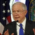 Attorney General Jeff Sessions spoke about the opioid crisis on Thursday in Concord, N.H.