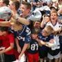 Training camp allows fans to get up close to the action. 