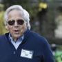 SUN VALLEY, ID - JULY 11: Robert Kraft, owner of the New England Patriots football team and chief executive officer of the Kraft Group, arrives for a morning session of the annual Allen & Company Sun Valley Conference, July 11, 2018 in Sun Valley, Idaho. Every July, some of the world's most wealthy and powerful businesspeople from the media, finance, technology and political spheres converge at the Sun Valley Resort for the exclusive weeklong conference. (Photo by Drew Angerer/Getty Images)