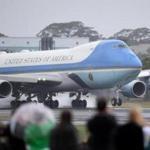 President Donald Trump and First Lady Melania Trump departed from Glasgow Prestwick Airport aboard Air Force One on Monday.