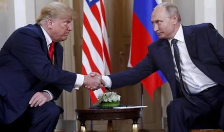 President Donald Trump and Russian President Vladimir Putin.
