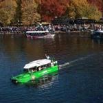 Duck Boats on on the Charles River.
