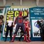 Mandatory Credit: Photo by DAVID MAUNG/EPA-EFE/REX/Shutterstock (9766934j) People lounge about in front of the San Diego Convention Center on the second day of Comic Con International in San Diego, California, USA, 20 July 2018. Comic Con International in San Diego, USA - 20 Jul 2018