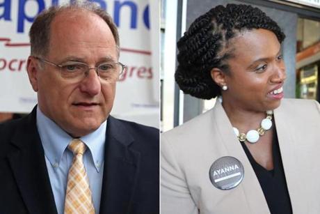 What separates Representative Michael Capuano, Democrat of Somerville, from challenger Ayanna Pressley?
