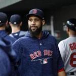Boston Red Sox pitcher David Price walks in the dugout before a baseball game against the Baltimore Orioles, Monday, July 23, 2018, in Baltimore. (AP Photo/Patrick Semansky)