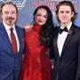 BOSTON, 7/29/2018 - From Left, Danny Burstein, Karen Olivo, and Aaron Tveit at the MFA following a Gala performance of Moulin Rouge celebrating the reopening of the Emerson Colonial Theatre Josh Reynolds for The Boston Globe (Lifestyle, fNames Kilgannon) 