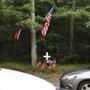 A memorial was left near the scene of the fatal head-on crash in Cotuit. 