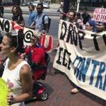 Students and community activists marched last month at Northeastern University demanding the school cancel a multimillion-dollar research contract with US Immigration and Customs Enforcement.