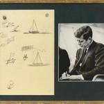 John F. Kennedy's doodles of sailboats sold for $7,000.