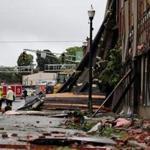 Buildings on Main Sreet in Webster were damaged by the tornado.