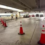 Repair work at the Alewife parking garage has reduced parking by about 500 spaces.