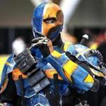 Parts of this Deathstroke costume were made on a 3-D printer.