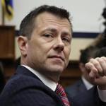 Peter Strzok became a symbol of President Trump?s unfounded assertions about a ?deep state.? Above: Strzok durign a hearing last month on Capitol Hill.