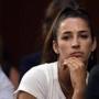 Olympic gold medalist Aly Raisman listens to testimony during a Senate Commerce subcommittee hearing on 