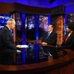 Incumbent Michael Capuano and Boston City Councilor Ayanna Pressley faced off in their final debate in the race for the democratic nomination for the Massachusetts 7th congressional district seat. On WGBH's Greater Boston with Jim Braude (left). Photo taken at the WGBH Studios on August 15, 2018. Photo: Meredith Nierman, WGBH News