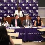 From left, Suffolk District Attorney candidates Evandro Carvalho, Linda Champion, Greg Henning, Michael Maloney, Shannon McAuliffe, and Rachael Rollins at a debate earlier this month.