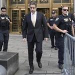 Michael Cohen leaving the courthouse where he pleaded guilty earlier this week.