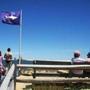 A flag warned beachgoeser of sharks at Nauset Beach last month. 