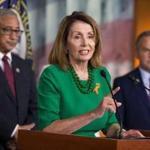 Of the 24 Democrats running for House seats in the Sept. 4 primary, only six say they?d back Nancy Pelosi (center) if she seeks another term as leader of the party in the House.