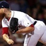 Boston, MA - 8/18/2018 - (9th inning) Boston Red Sox relief pitcher Craig Kimbrel (46) finished up the ninth inning. The Boston Red Sox host the Tampa Bay Rays in Game 2 of a 3 game series at Fenway Park. - (Barry Chin/Globe Staff), Section: Sports, Reporter: Peter Abraham, Topic: 19Red Sox-Rays, LOID: 8.4.2848465588.