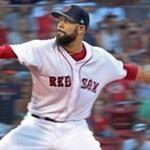 Boston, MA: 8-28-18: Red Sox starting pitcher David Price fires a first inning pitch. The Boston Red Sox hosted the Miami Marlins in a regular season inter league MLB baseball game at Fenway Park. (Jim Davis/Globe Staff) 