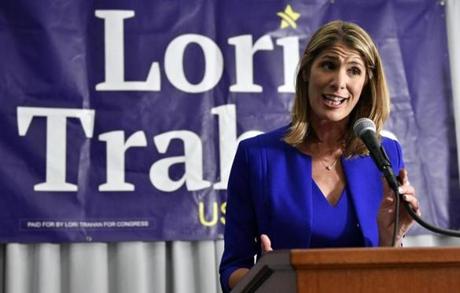 LOWELL, 9/4/2018 - Lori Trahan speaks after a close win in the Democratic Primary in the race ro succeed congresswoman Niki Tsongas in the Third District. at UMass Lowell Inn and Conference Center, Grand Ballroom, Josh Reynolds for The Boston Globe (Metro, Desk ) 
