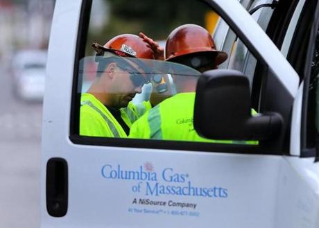 Columbia Gas workers were at work in South Lawrence Tuesday after last week?s chaos.
