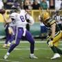 Clay Matthews of the Packers lined up the Vikings? Kirk Cousins for a sack that resulted in a highly questionable roughing the passer penalty.
