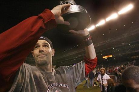 Mike Lowell was World Series MVP when the Red Sox won it all in 2007. 
