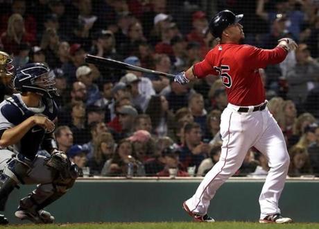 Steve Pearce had a .901 OPS in 50 games for the Sox and crushed lefties. 
