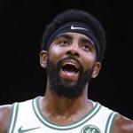 Boston Celtics guard Kyrie Irving during the first quarter of a preseason basketball game in Boston, Sunday, Sept. 30, 2018. (AP Photo/Charles Krupa)