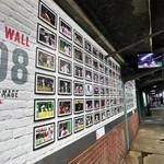Boston MA: 10-06-18: The Red Sox have posted photos from all of their victories this season on a wall in the conourse under the first base side seats. The Boston Red Sox hosted the New York Yankees in Game Two of their MLB ALDS baseball playoffs. (Jim Davis/Globe Staff)