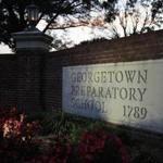 The entrance to the Georgetown Preparatory School, the Jesuit prep school in Bethesda, Md., that Judge Brett Kavanaugh attended.