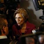 US Senator Elizabeth Warren met with reporters on Capitol Hill last month.
