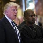 Then president-elect Donald Trump, left, and musician Kanye West met in 2016. 