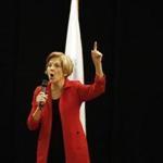 Senator Elizabeth Warren held a rally at Hibernian Hall in Roxbury on Saturday.