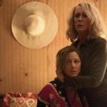 Jamie Lee Curtis (holding Judy Greer) returns as Laurie Strode in ?Halloween.? 