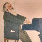 Brahms am Flugel by Willy von Beckerath. 