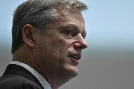 BOSTON, 10/2O/2018 - Gov. Charlie Baker speaks about Housing policy at the Massachusetts Comunity Development Corporation Convention shortly after gubernatorial candidate Jay Gonzalez also spoke to the convention at the Hynes Convention Center. Josh Reynolds for The Boston Globe (Metro, Desk )
