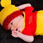 A baby in the Beth Israel Deaconess Medical Center neonatal intensive care unit was dressed as Winnie-the-Pooh.