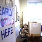 There was a steady stream of voters in Great Barrington for Friday, the last day of early voting.