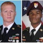 From left, Staff Sergeant Bryan C. Black, Staff Sergeant Jeremiah W. Johnson, Sergeant La David Johnson, and Staff Sergeant Dustin M. Wright were killed in the 2017 attack.