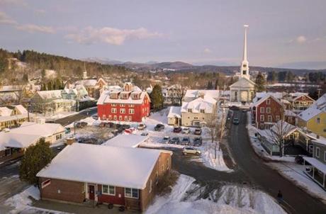 Stowe Village offers plenty to do with its shops, museums, and a snowshoe-ready recreation path.
