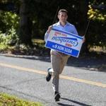 Guilford, Ct. - October 19, 2018-Stan Grossfeld/ Globe Staff---Adam Greenberg, who was beaned in his first major league at bat, is running for State Senate in a seat vacated by Ted Kennedy Jr.
