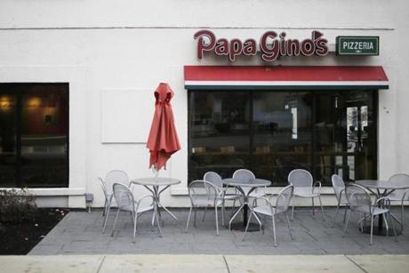 Papa Gino?s on Needham Street in Newton is among those that were closed this week. 
