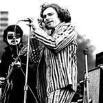 CROPPED VERSION. 04AstralWeeks Images from Astral Weeks by Ryan Walsh. 17. Van Morrison, smiling, confident, and clad in a striped suit. Spring Sing on Boston Common, April 20, 1968. 
